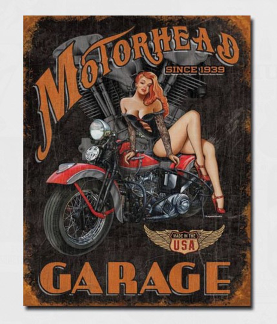 Tin Sign Motorhead Garage image 0